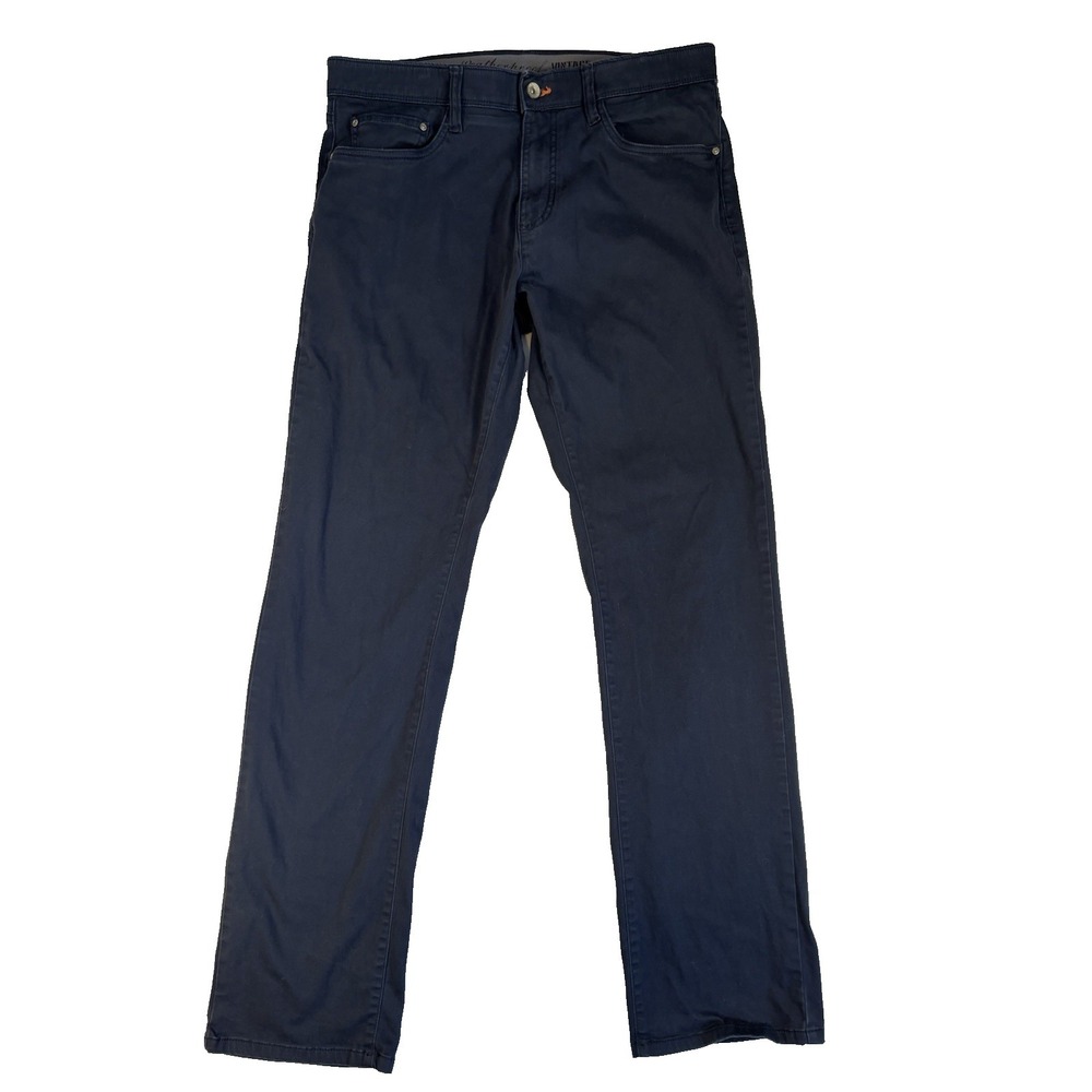 Weatherproof Vintage Men's 36X34 Navy Blue Straight Fit Pants Classic Everyday